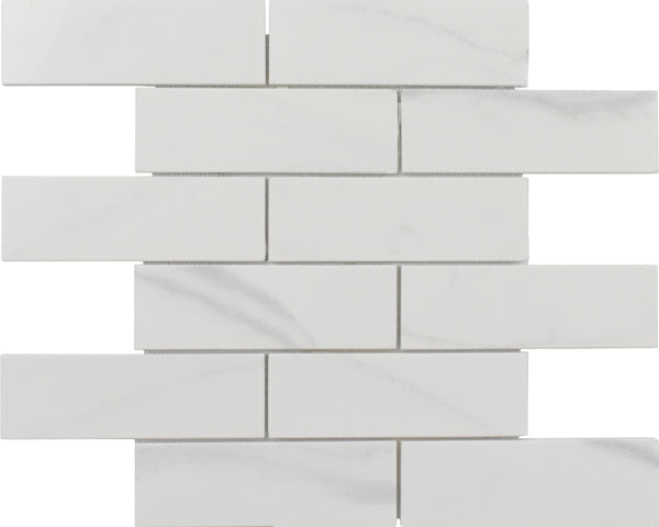 Rockart Calacata Brick Marble Mosaic Tile