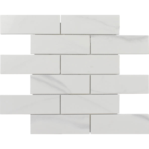 Rockart Calacata Brick Marble Mosaic Tile