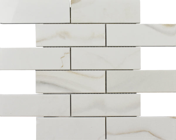 Rockart Calacata Gold Brick Marble Mosaic Tile