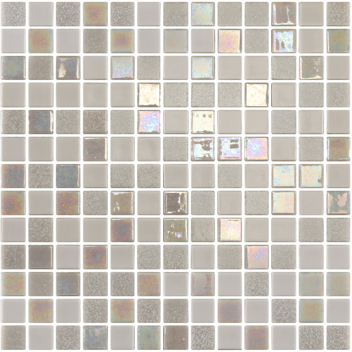 Runway Milan Grey Recycled Glass Mosaic Tile