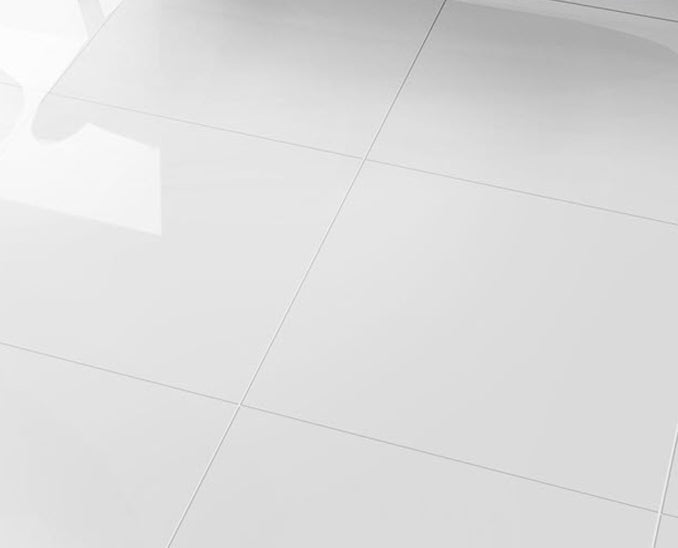 Super White Porcelain Tile – room scene