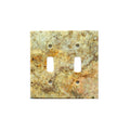 Scabos Travertine 2 Toggle Switch Plate Cover / Wall Plate - Honed