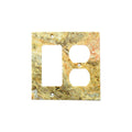 Scabos Travertine Rocker Duplex Switch Plate Cover / Wall Plate - Honed