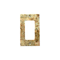 Scabos Travertine Single Rocker Switch Plate Cover / Wall Plate - Honed