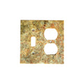 Scabos Travertine Toggle Duplex Switch Plate Cover / Wall Plate - Honed