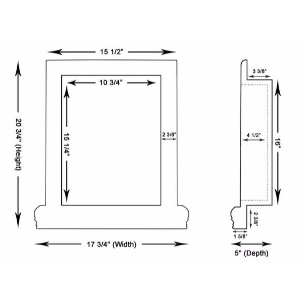 Calacatta Gold Marble Shower Niche Polished - Large