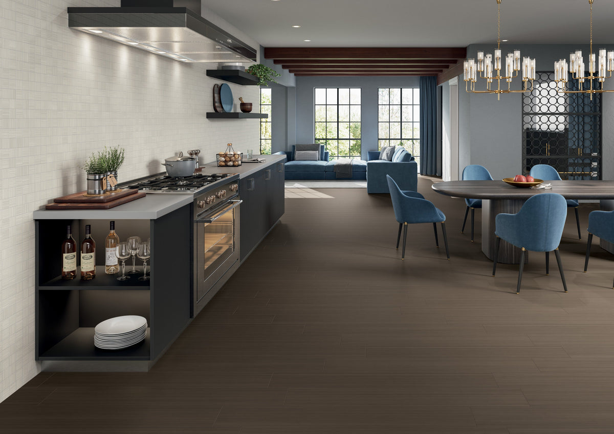 Signature Pure White Porcelain Tile – room scene