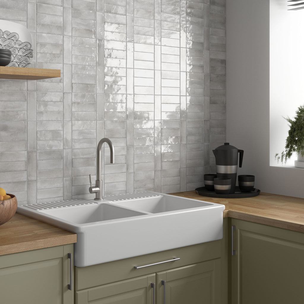Soco Grey Porcelain Tile – room scene