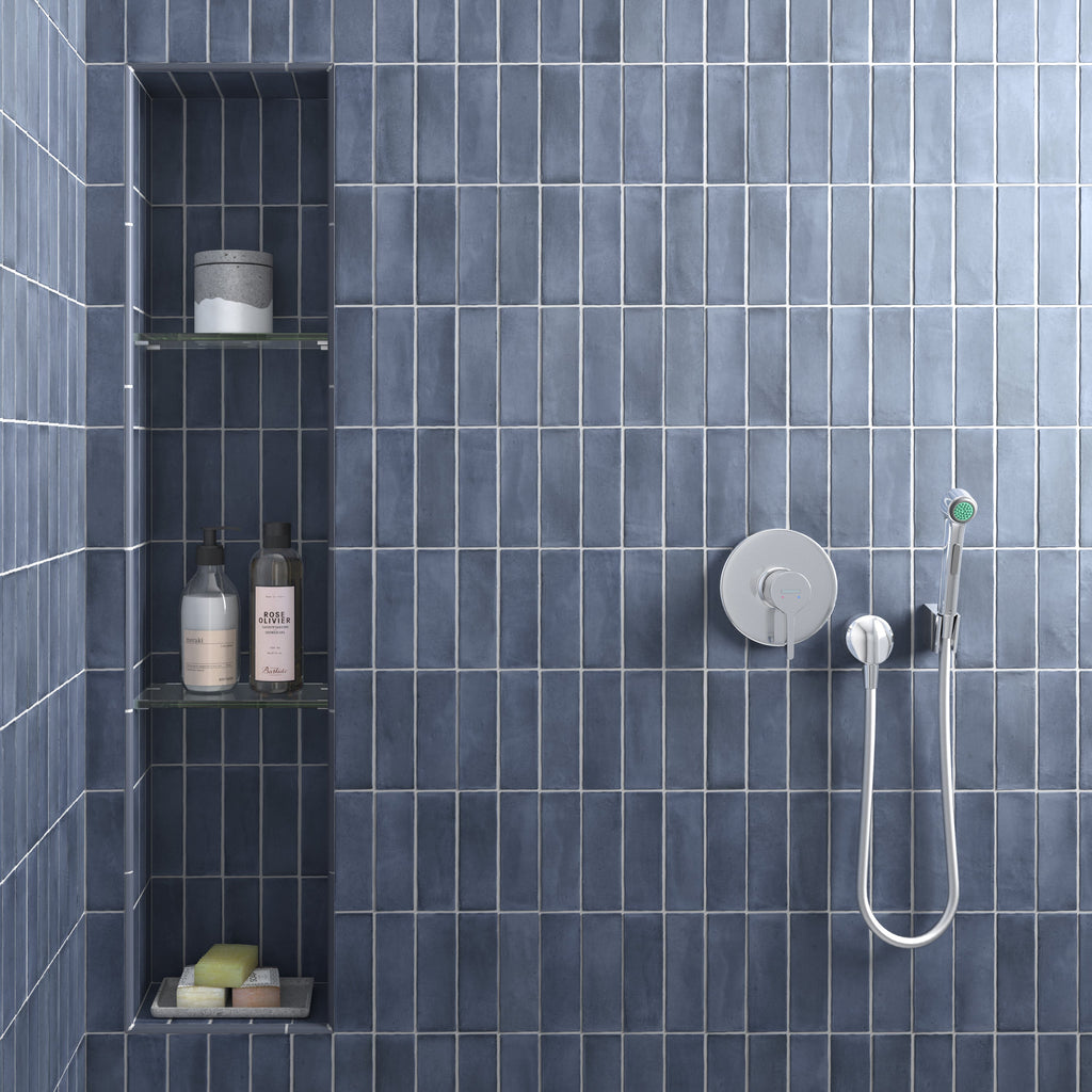 Soco Blue Porcelain Tile – room scene