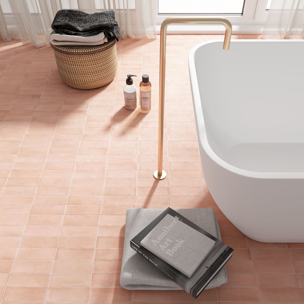 Soco Pink Porcelain Tile – room scene
