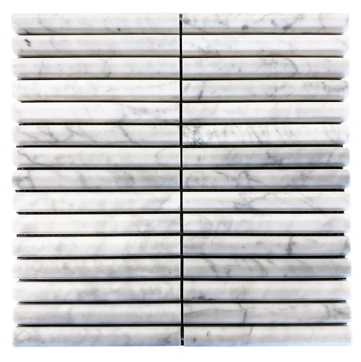 True Carrara Arc Marble Mosaic Tile