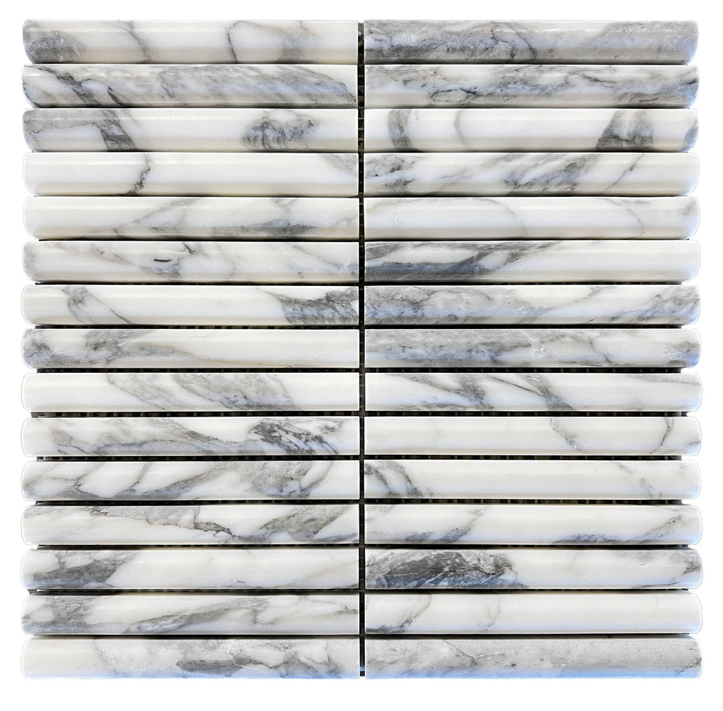 True Arabesque Arc Marble Mosaic Tile