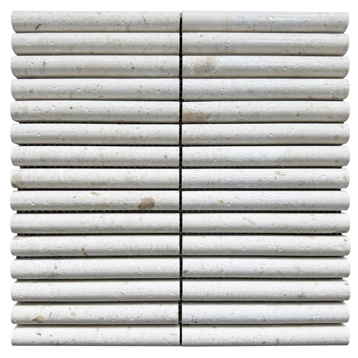 True Golden Shell Beige Arc Marble Mosaic Tile