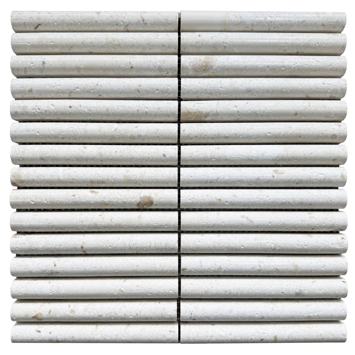 True Golden Shell Beige Arc Marble Mosaic Tile