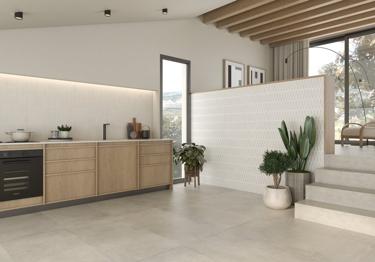 Tera Blanco Ceramic Tile – room scene