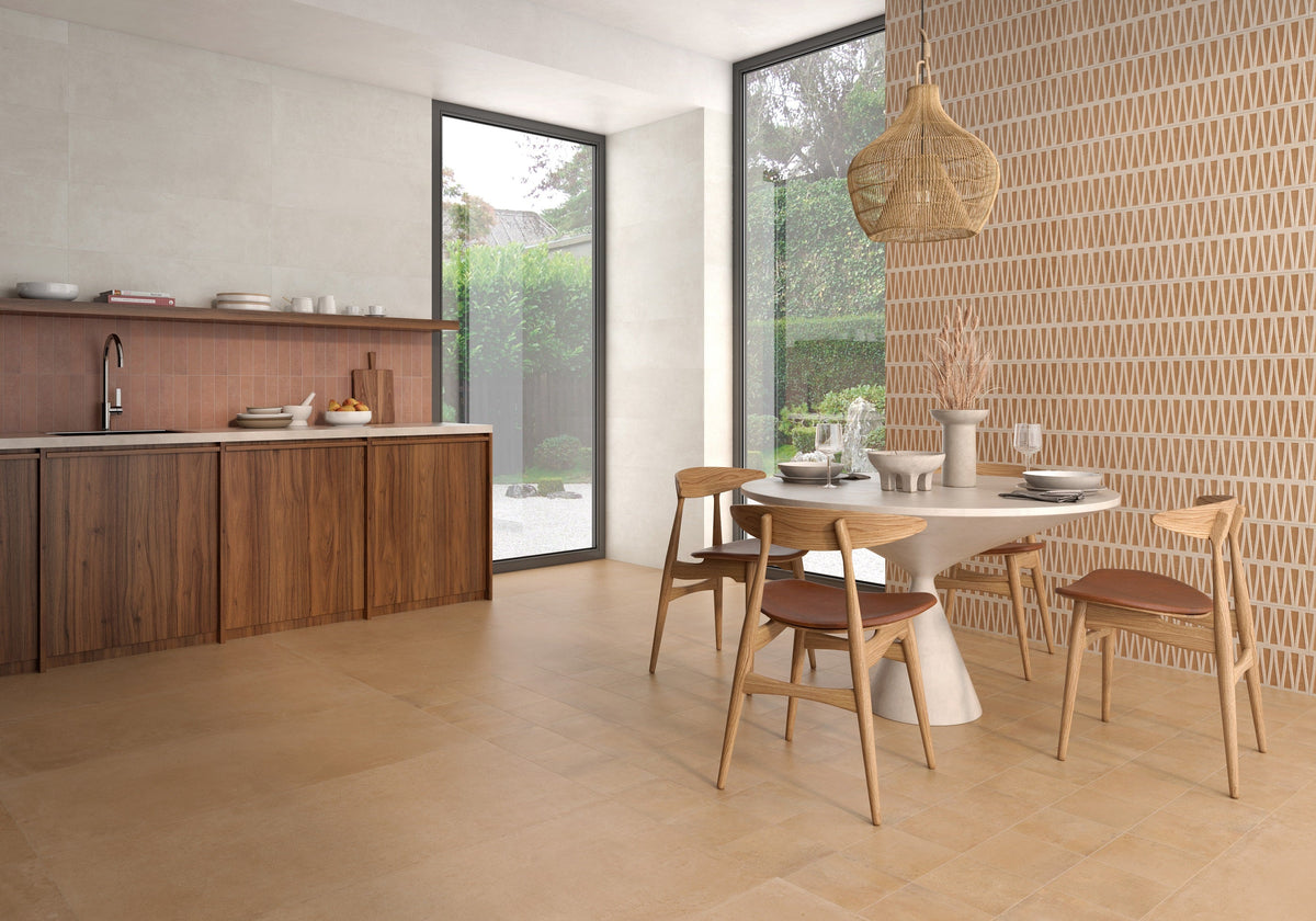 Tera Barro Ceramic Tile – room scene