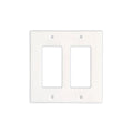 Thassos White Marble 2 Rocker Switch Plate Cover / Wall Plate - Honed