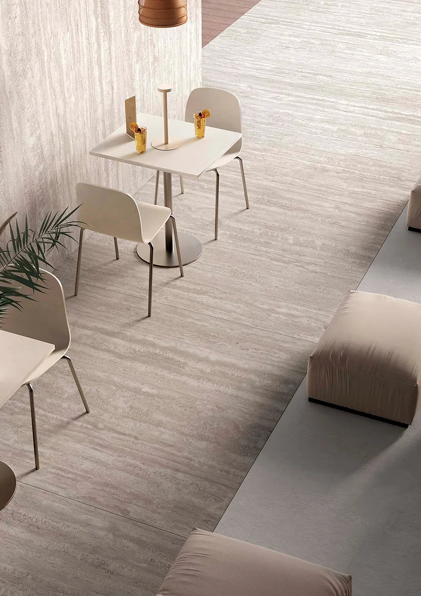 Travertino Chiaro Porcelain Slab