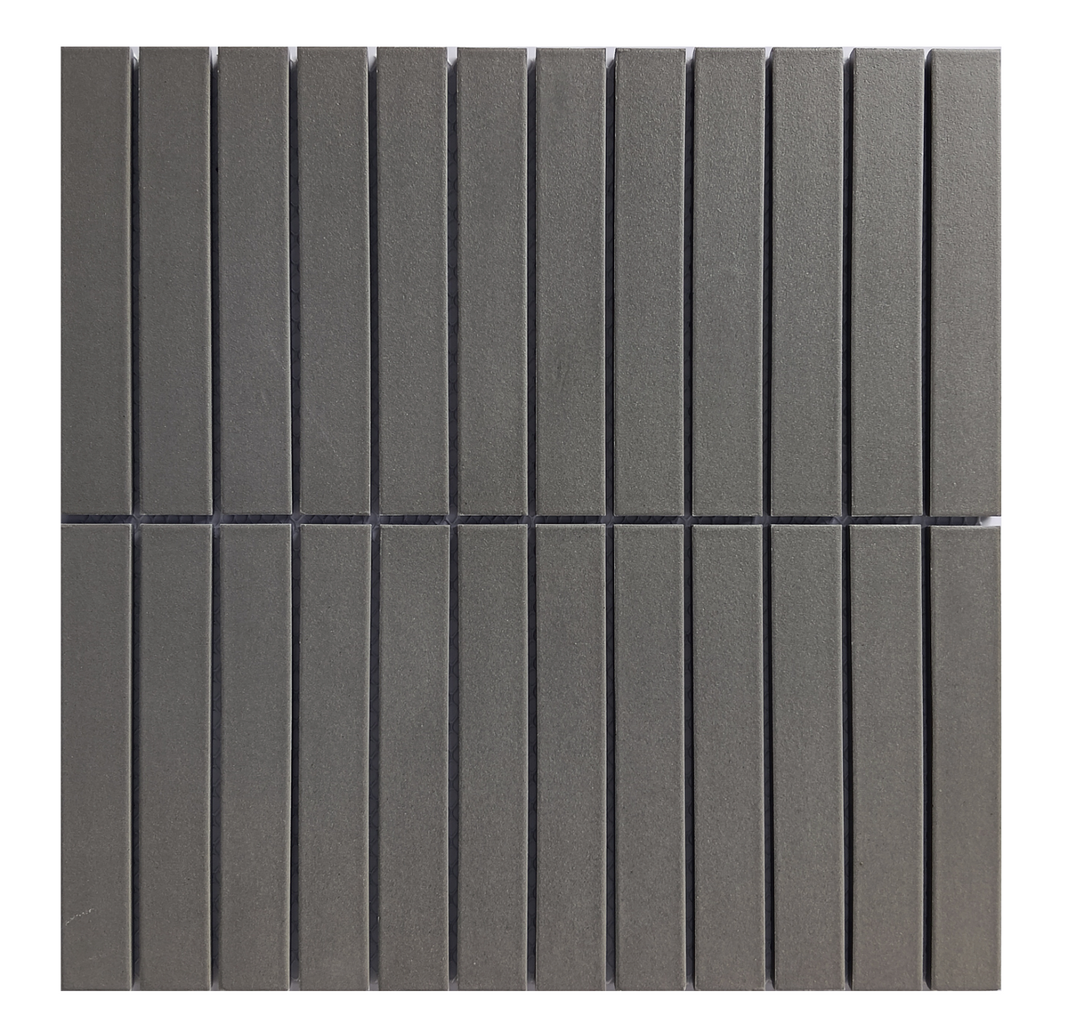 CC Porcelain Taupe Stacked Porcelain Mosaic Tile