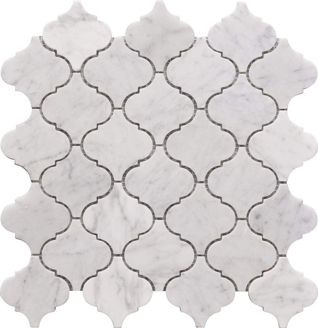 Rockart Carrara Lantern Marble Mosaic Tile