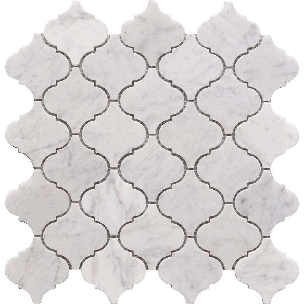 Rockart Carrara Lantern Marble Mosaic Tile