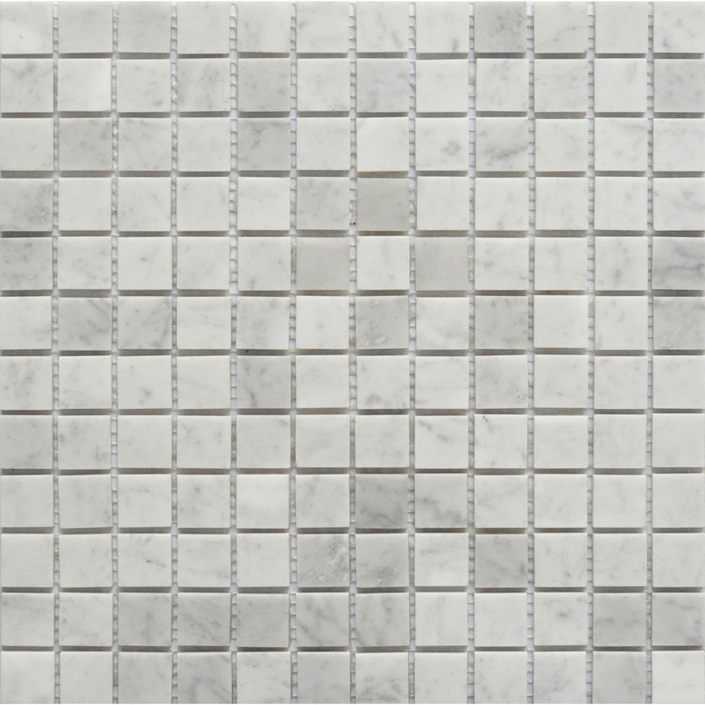 Rockart Carrara 1x1 Square Marble Mosaic Tile