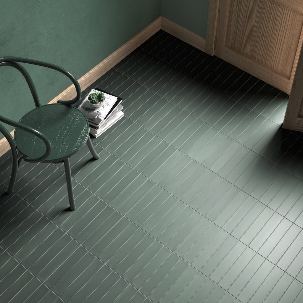 Wander Pine Porcelain Tile – room scene