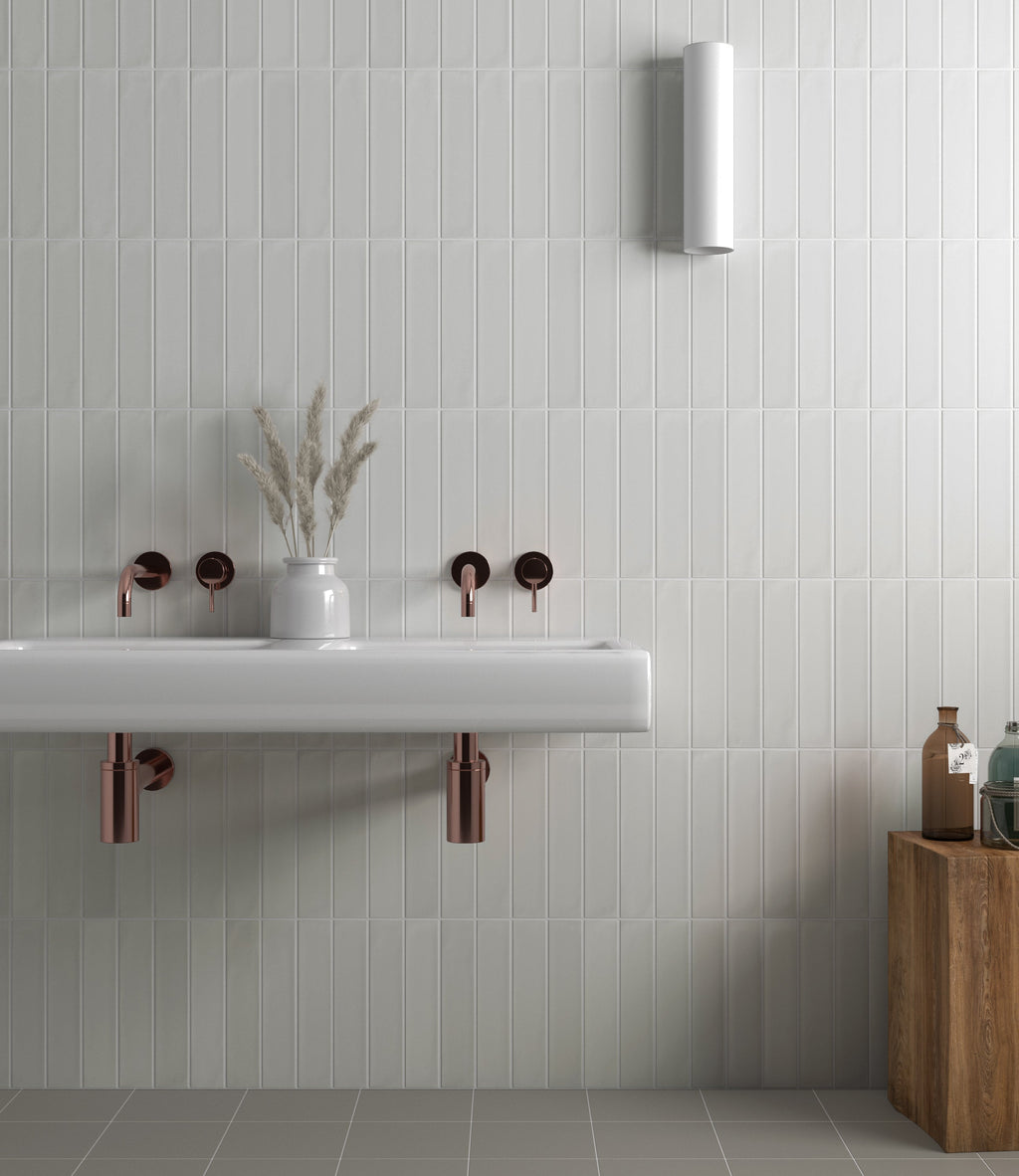 Wander Snow Porcelain Tile – room scene
