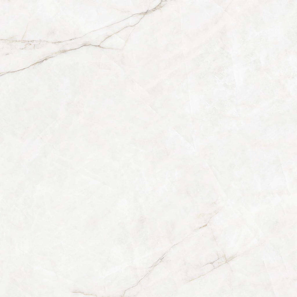 Pietra White marble-look porcelain tile surface