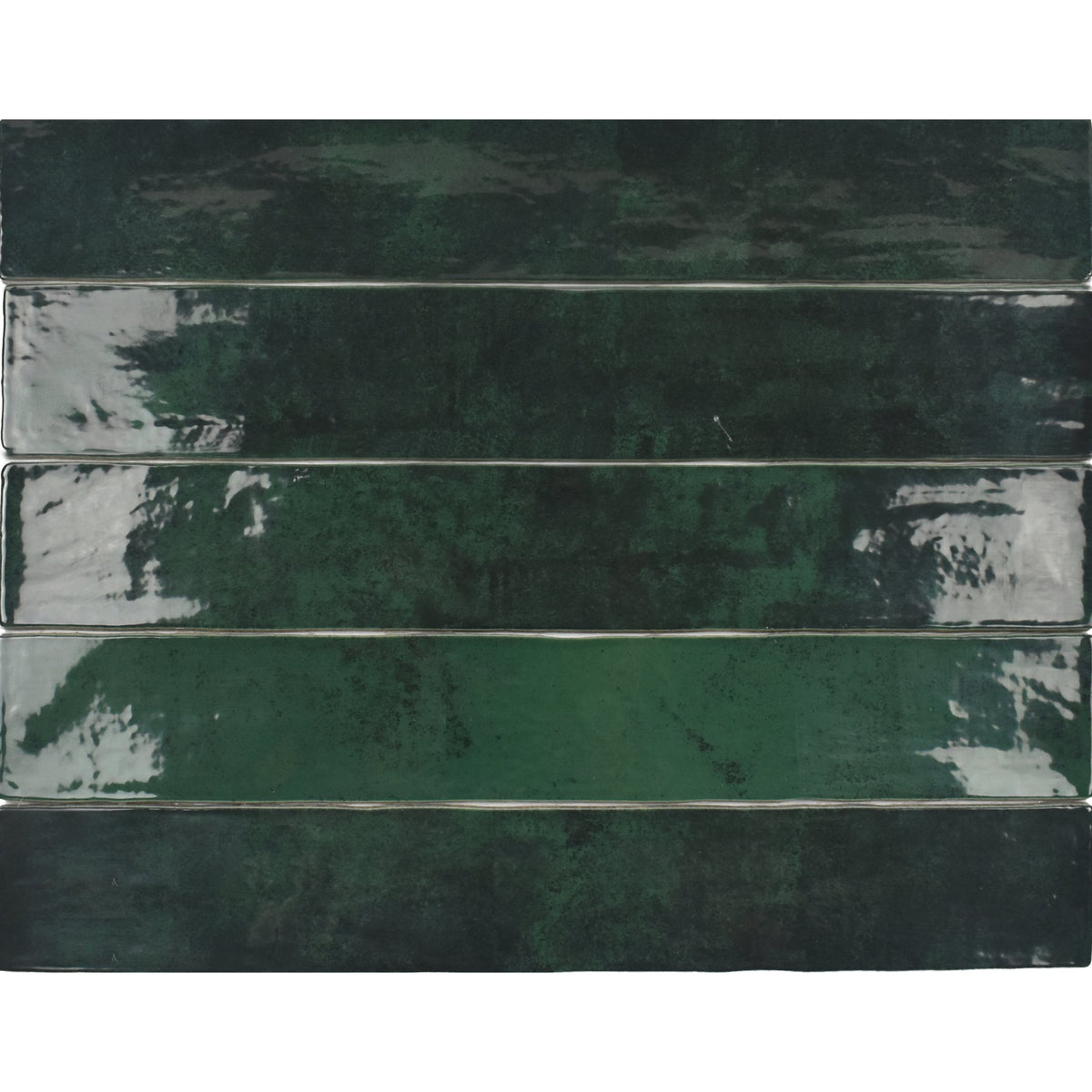 Zellige Emerald Green Ceramic Wall Tile