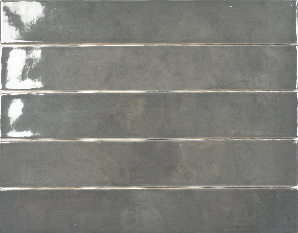 Zellige Dark Gray Ceramic Wall Tile