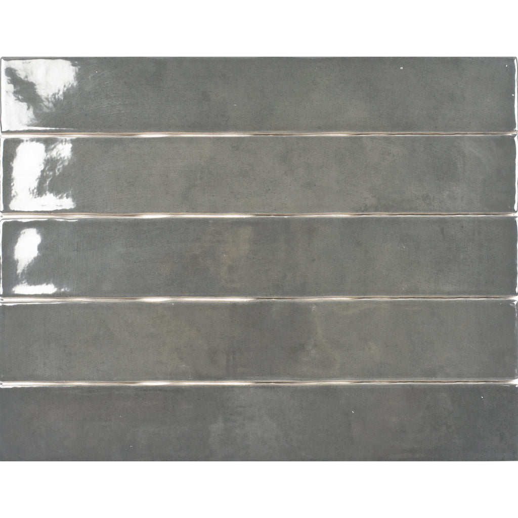 Zellige Dark Gray Ceramic Wall Tile