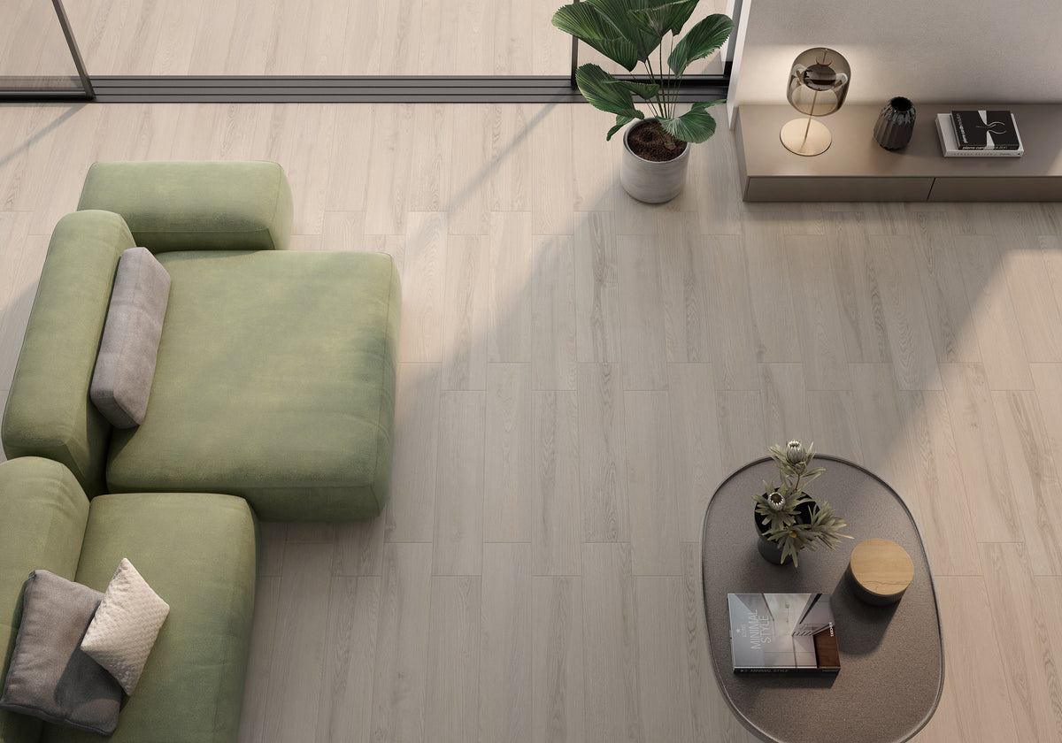 Boheme Ivory Porcelain Tile – room scene