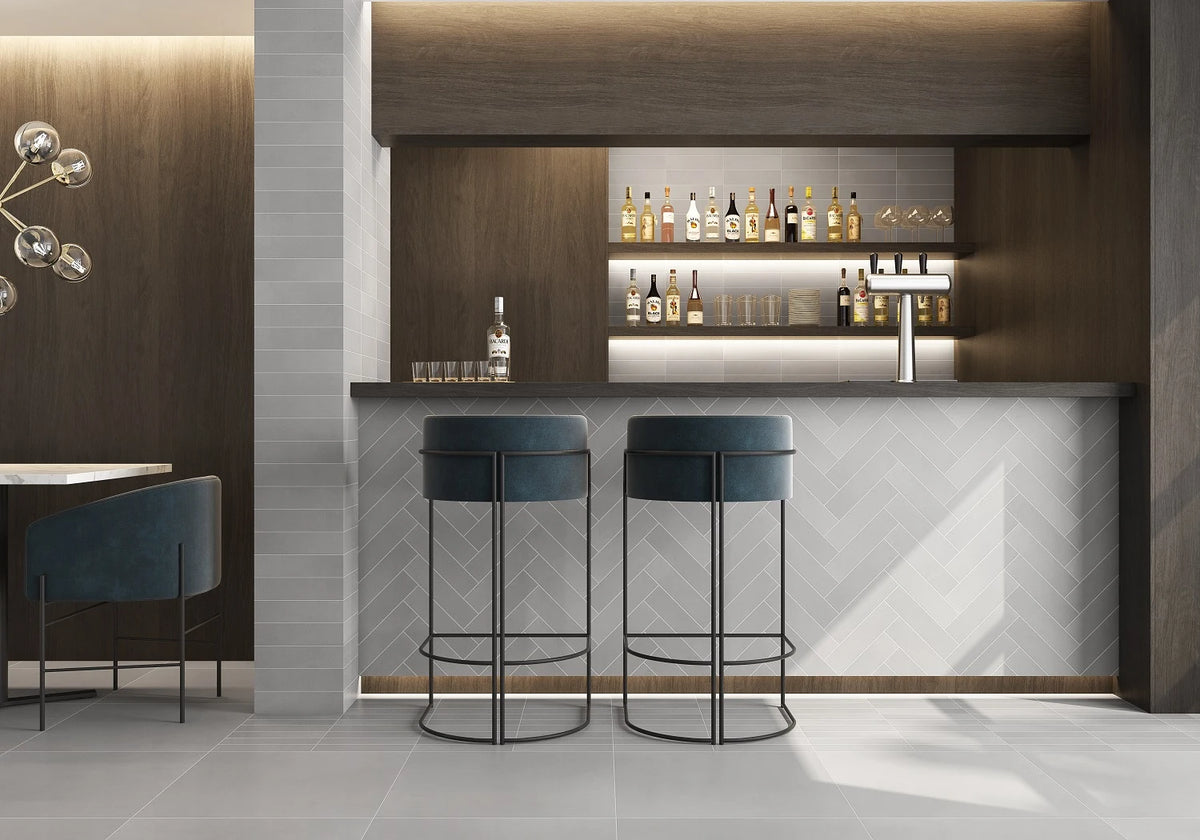 Pro Concrete Porcelain Tile – room scene