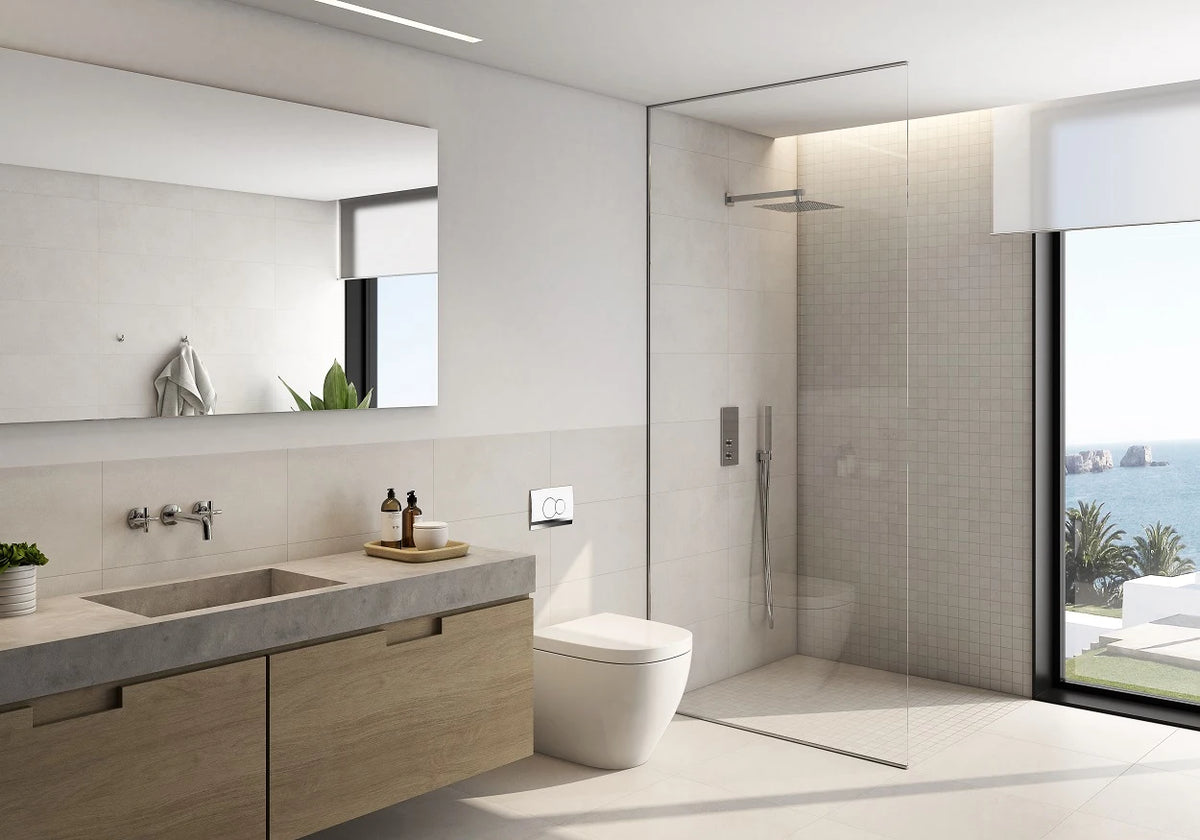 Pro Ivory Porcelain Tile – room scene