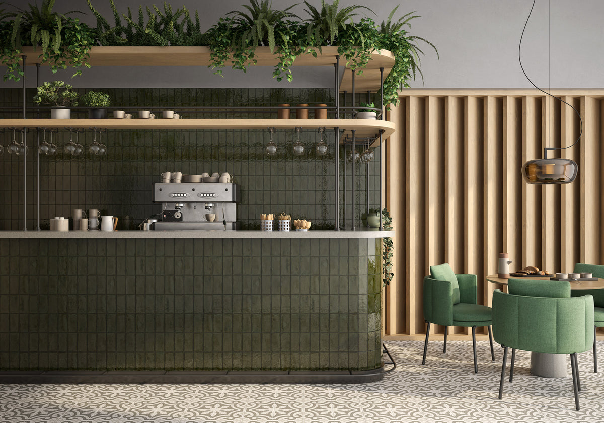 Tegel Forest Ceramic Wall Tile – room scene