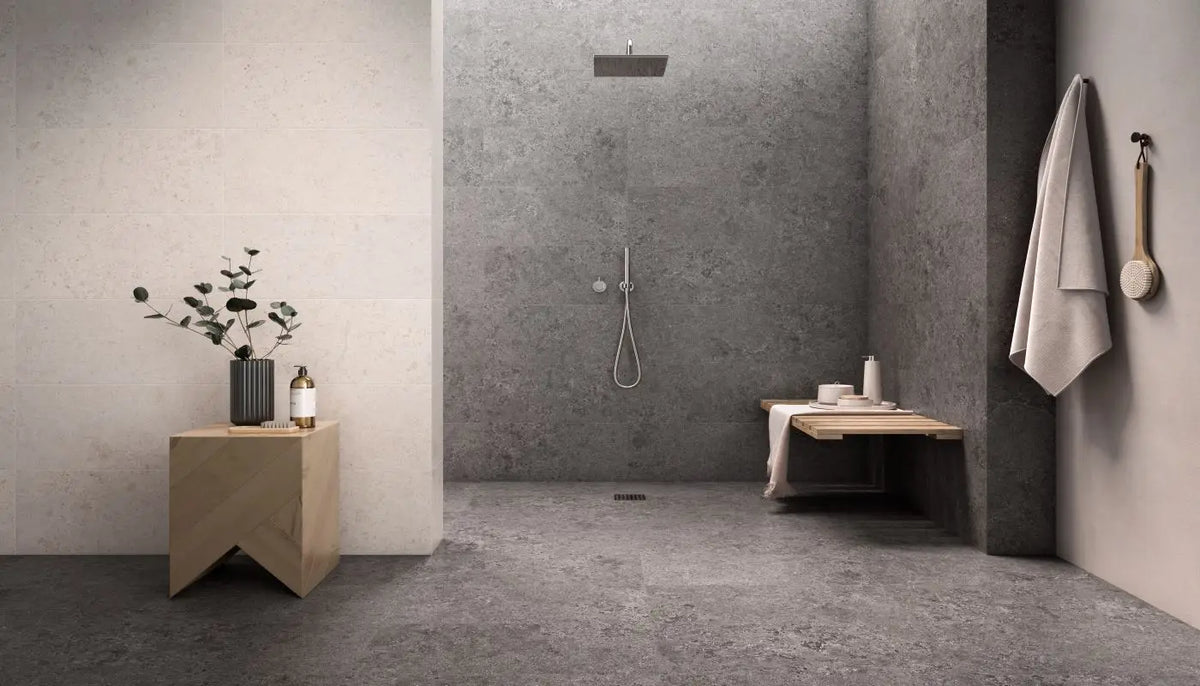 Basalt Gray Porcelain Tile – room scene