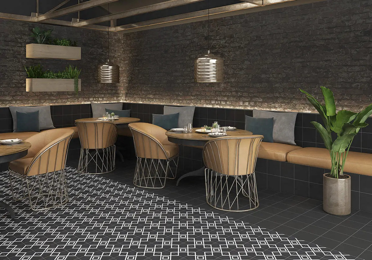 Casablanca Squares Ceramic Tile – room scene