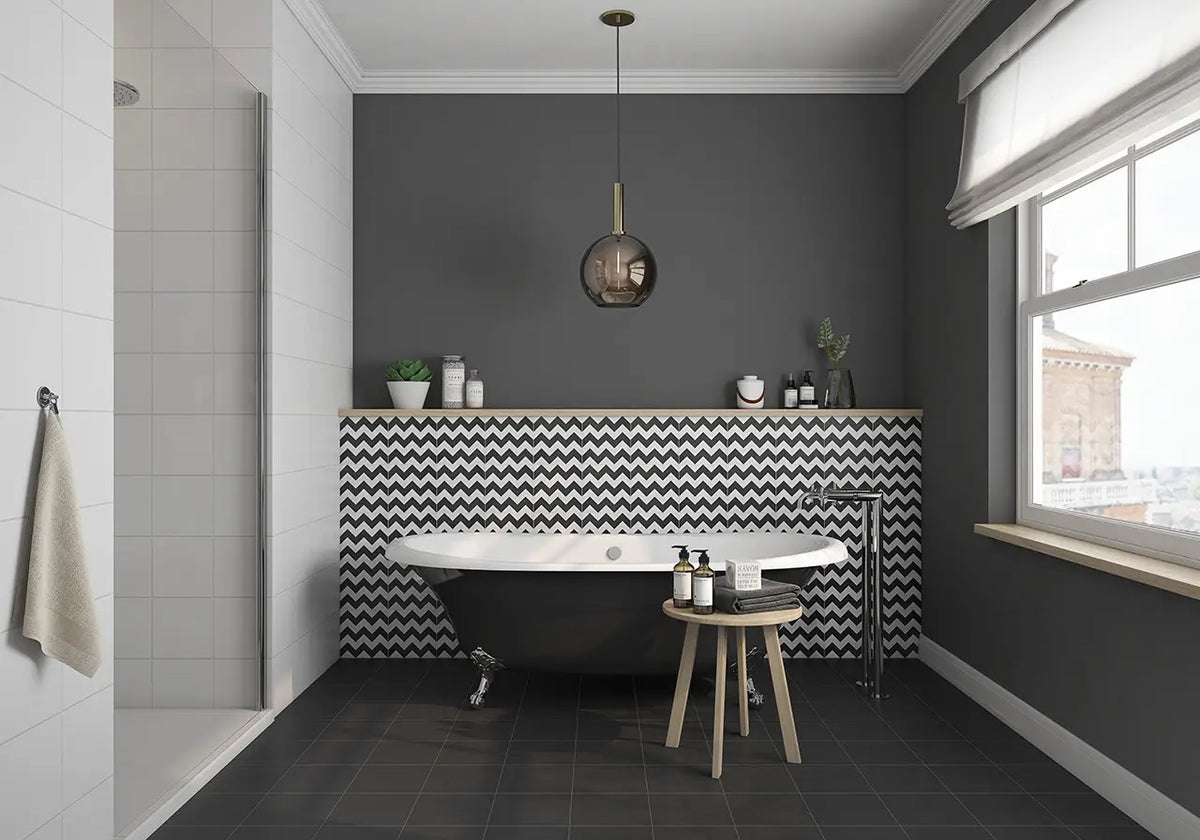 Casablanca Trails Ceramic Tile – room scene