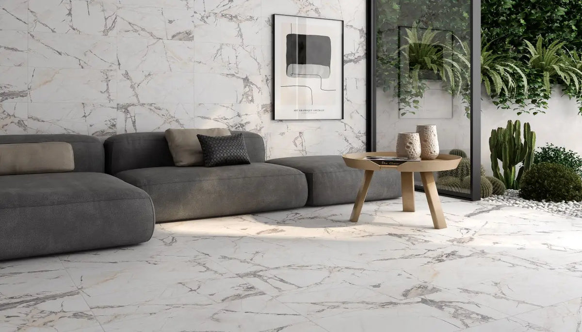 Ibiza White Porcelain Tile – room scene