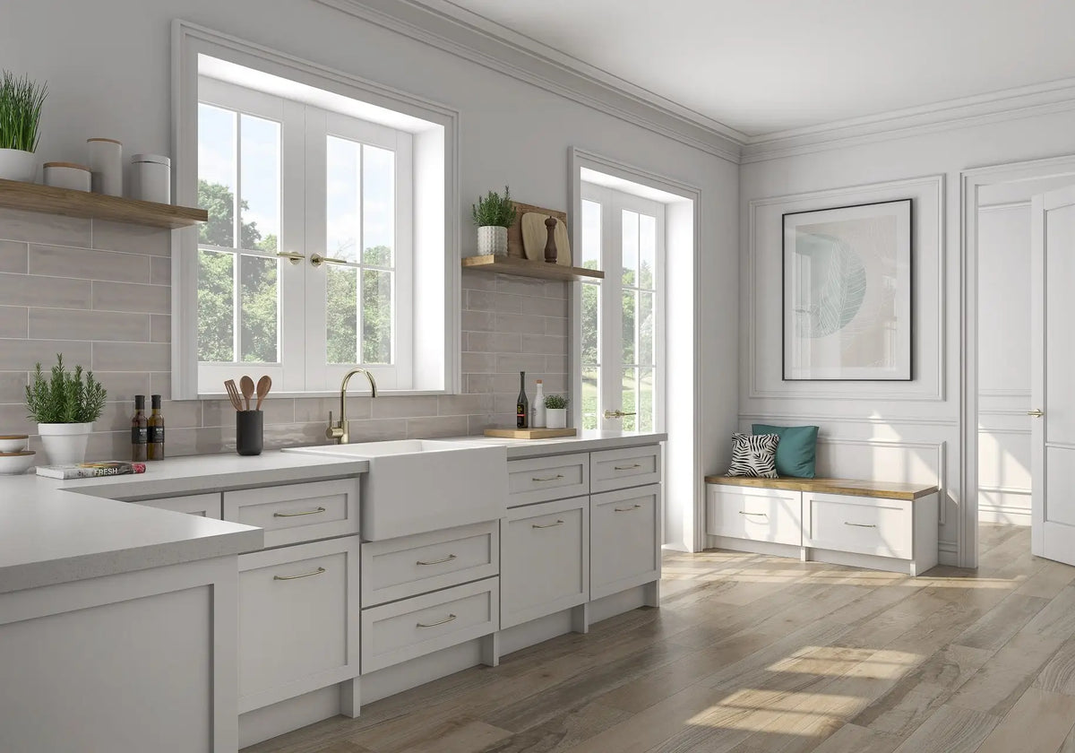 Flow Tender Gray Ceramic Wall Tile – room scene