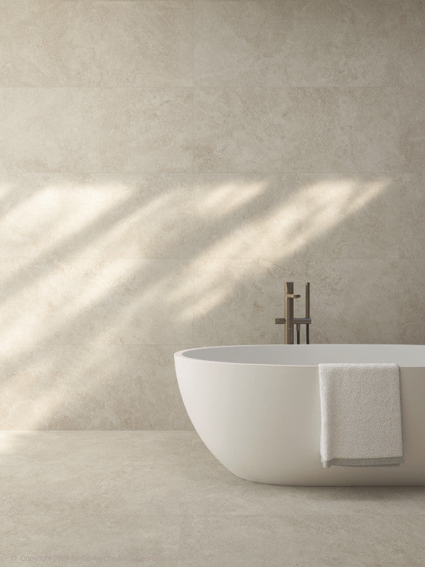 Beyond Dust Porcelain Tile installed