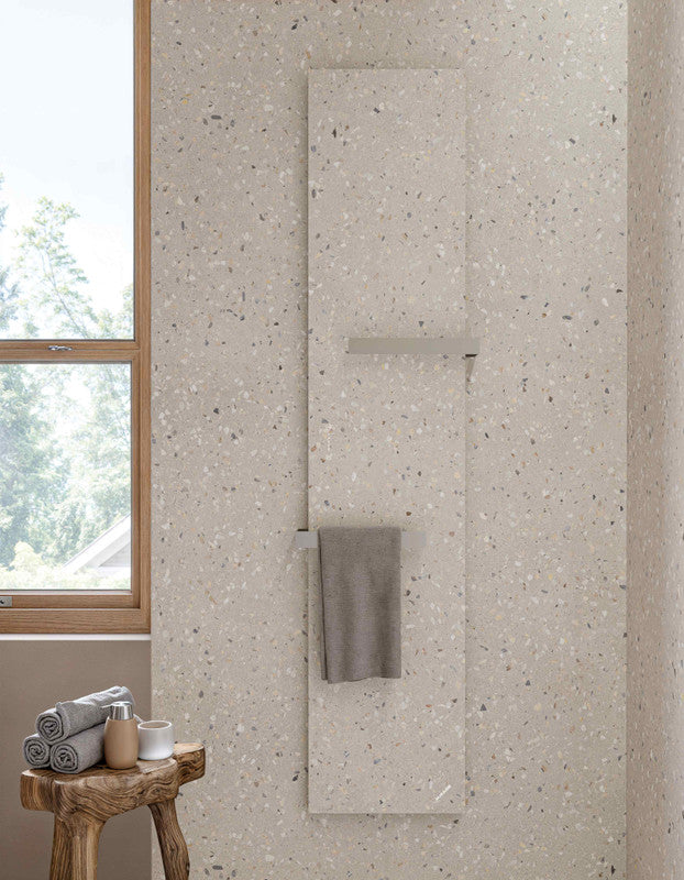 Bio Concrete Artic Terrazzo Porcelain Tile installed
