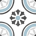 Tanger Blue Dhalia Porcelain Tile surface