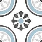 Tanger Blue Dhalia Porcelain Tile surface