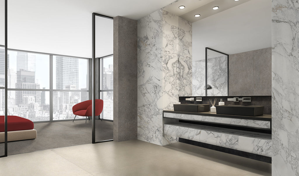 Breeze Bloom Beige Porcelain Tile – room scene