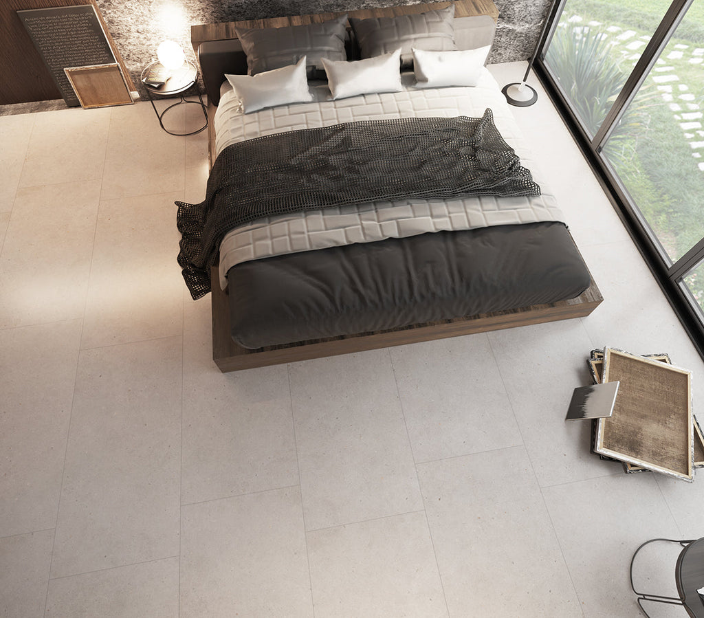 Breeze Fresh White Porcelain Tile – room scene