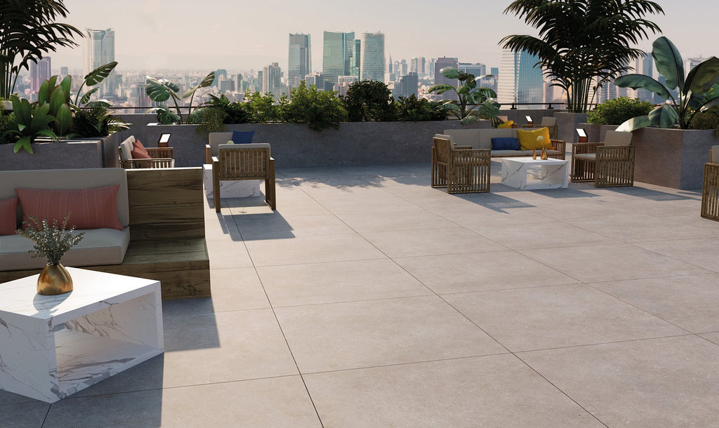 Breeze Street Grey Porcelain Tile – room scene
