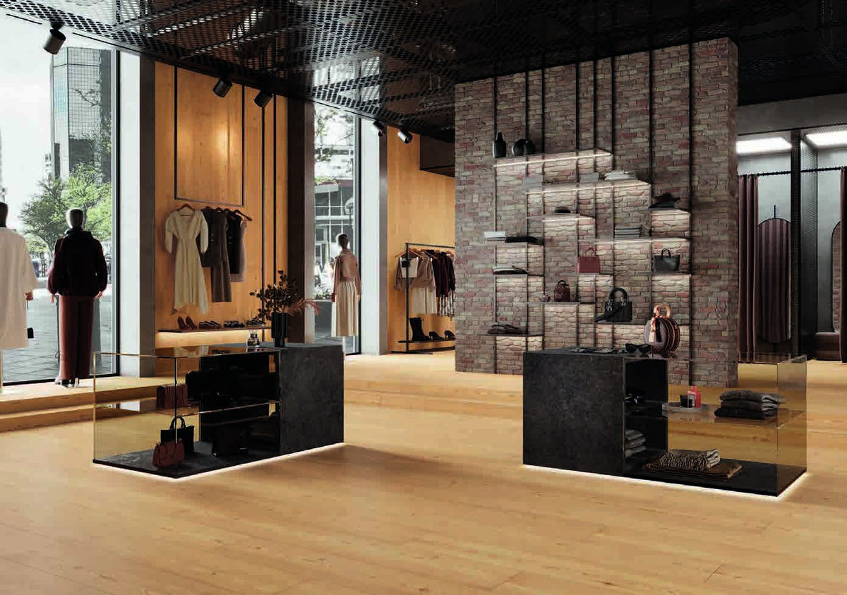 Castello Dorato Wood Look Porcelain Tile installed