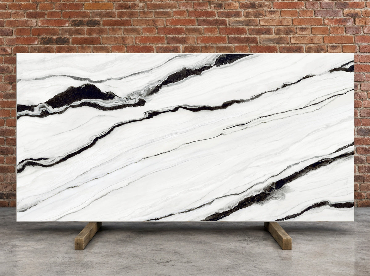Charcoal White Porcelain Slab